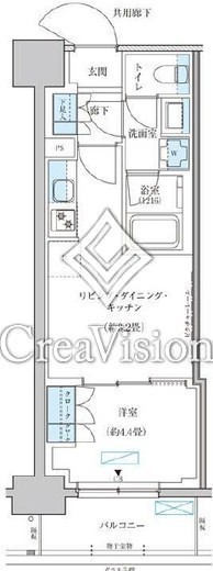 パークアクシス池袋イースト　705号室　間取り
