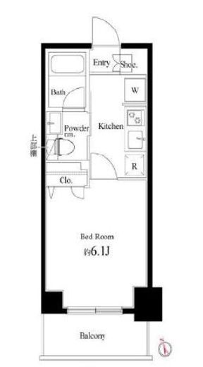 Court Blanche　104号室　間取り