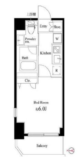 Court Blanche　110号室　間取り