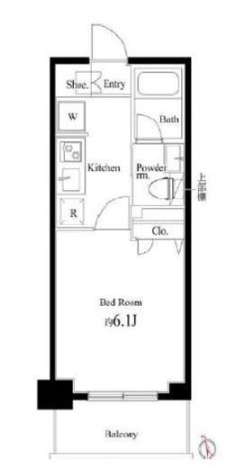 Court Blanche　207号室　間取り