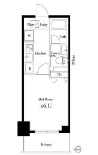 Court Blanche　214号室　間取り