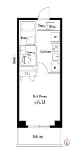 Court Blanche　308号室　間取り