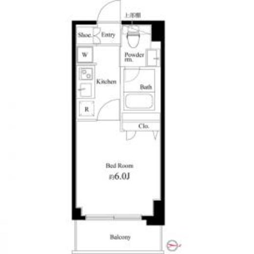 Court Blanche　318号室　間取り