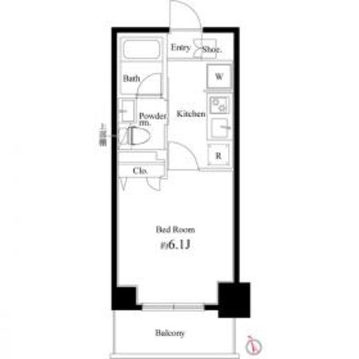 Court Blanche　402号室　間取り
