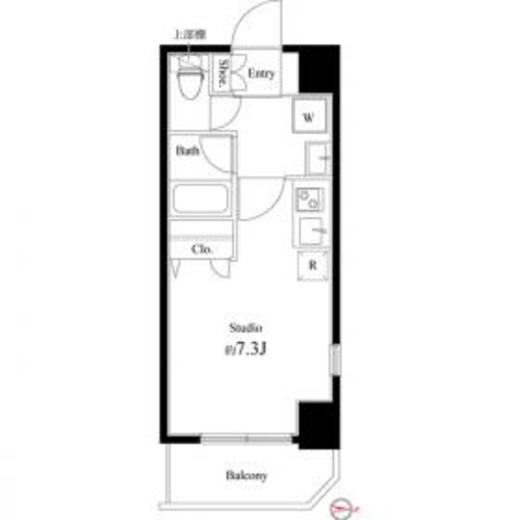 Court Blanche　416号室　間取り