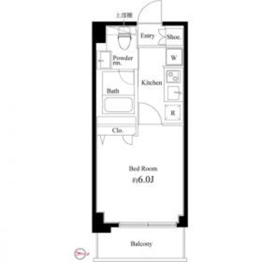 Court Blanche　417号室　間取り