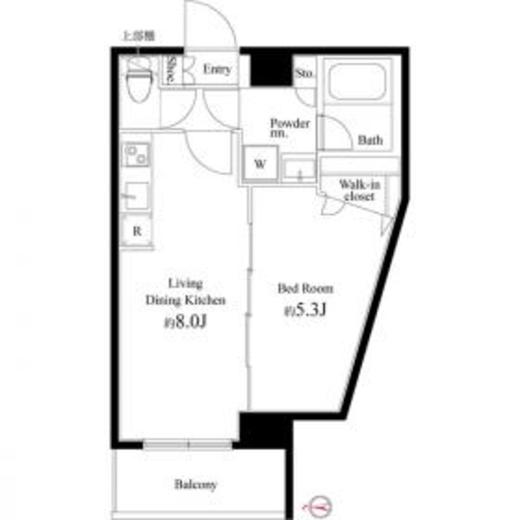 Court Blanche　515号室　間取り