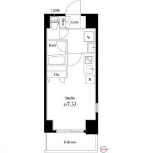 Court Blanche　517号室　間取り