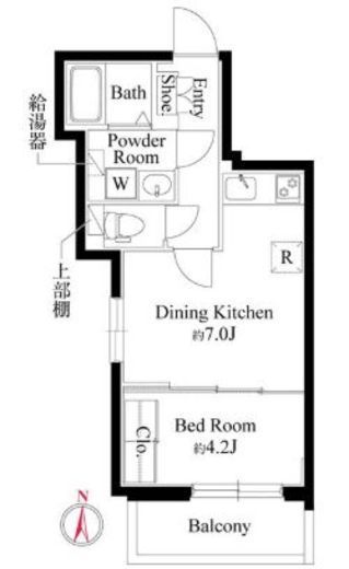グランパセオ中目黒Ⅱ　302号室　間取り