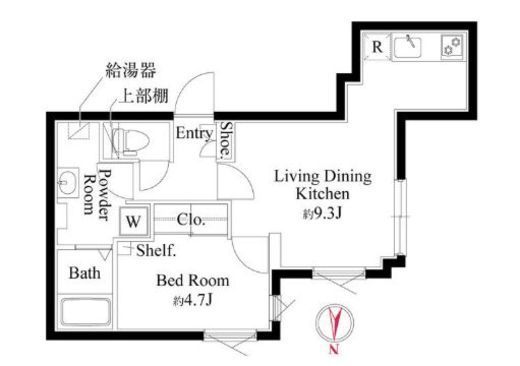 グランパセオ中目黒Ⅱ　303号室　間取り