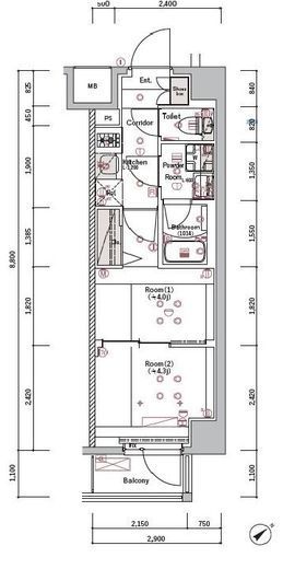 SYFORME KAWASAKI-IKEDA（シーフォルム川崎池田）　301号室　間取り