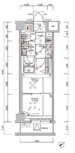 SYFORME KAWASAKI-IKEDA（シーフォルム川崎池田）　304号室　間取り