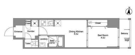 Daffitto錦糸町 (ダフィット錦糸町)　1002号室　間取り