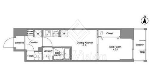Daffitto錦糸町 (ダフィット錦糸町)　902号室　間取り