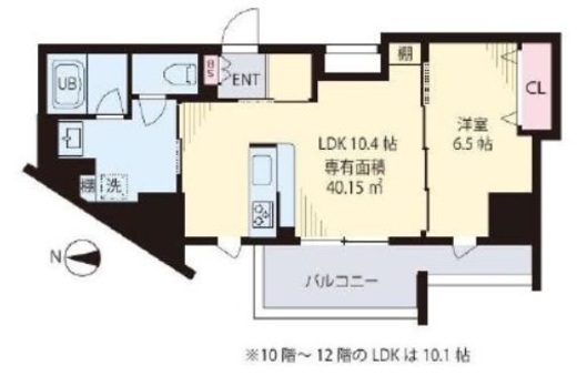 vereda nakano　501号室　間取り