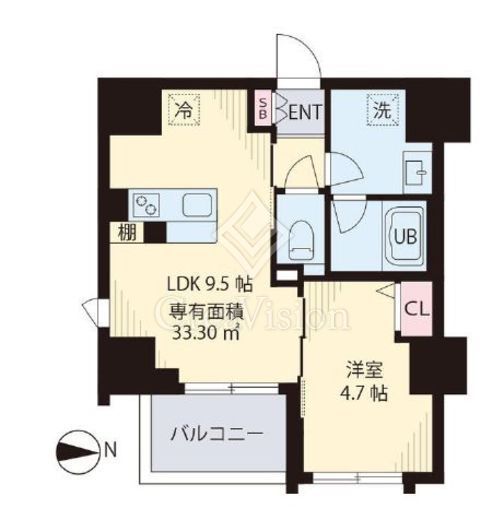 vereda nakano　603号室　間取り