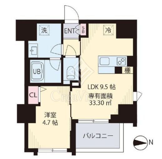 vereda nakano　902号室　間取り