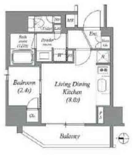 ACP Residence錦糸町　201号室　間取り
