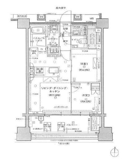 プレミスト代々木大山　6F2号室　間取り