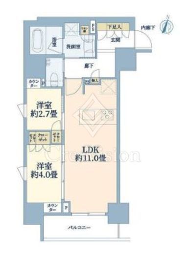 ルジェンテ藤沢　1401号室　間取り