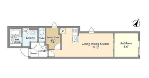 タスキsmart新大塚Ⅲ　201号室　間取り