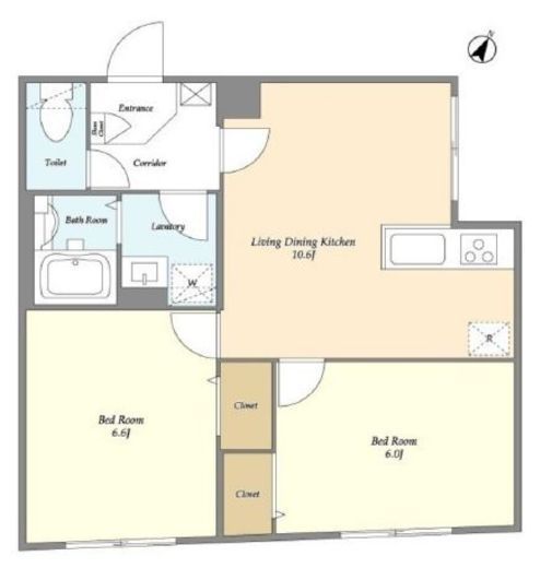 タスキsmart新大塚Ⅲ　303号室　間取り