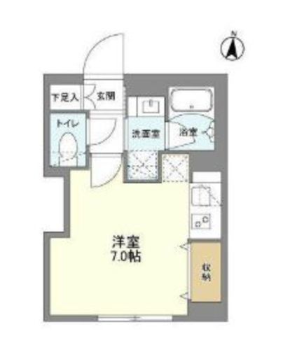 ウェルスクエア西大井　101号室　間取り