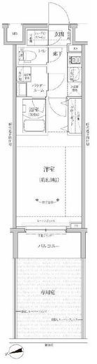 RELUXIA GRANDE川崎　102号室　間取り