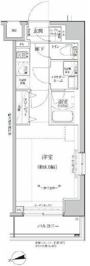 RELUXIA GRANDE川崎　201号室　間取り