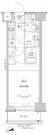 RELUXIA GRANDE川崎　510号室　間取り