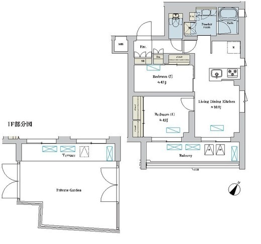 ブリリアイスト洗足池の杜　311号室　間取り