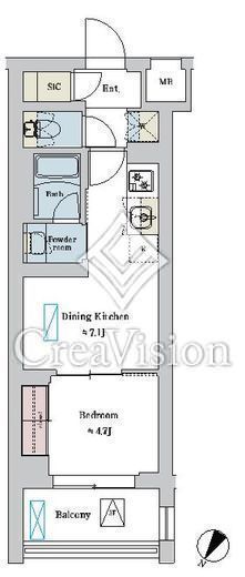 ブリリアイスト洗足池の杜　307号室　間取り