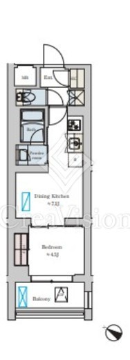 Brillia ist 洗足池の杜　204号室　間取り