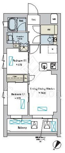 Brillia ist 洗足池の杜　506号室　間取り