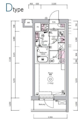 SYNEX YOKOHAMA-SHIMMACHI　906号室　間取り