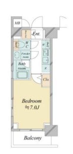 ドゥーエ新横浜　1112号室　間取り