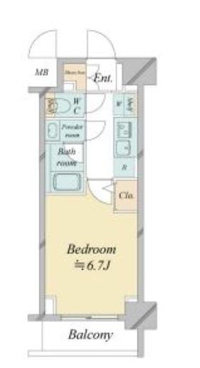 ドゥーエ新横浜　201号室　間取り