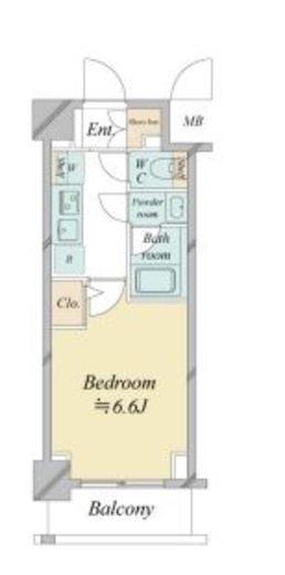 ドゥーエ新横浜　202号室　間取り