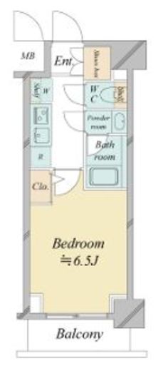 ドゥーエ新横浜　208号室　間取り