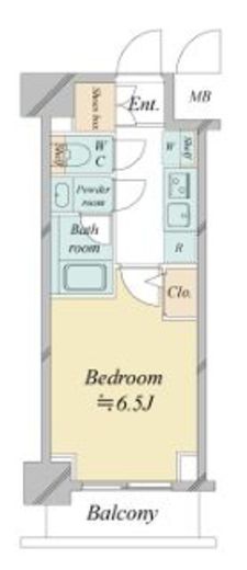 ドゥーエ新横浜　804号室　間取り