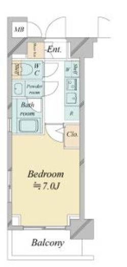 ドゥーエ新横浜　812号室　間取り