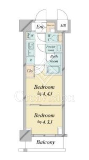 ドゥーエ新横浜　515号室　間取り