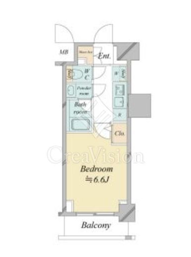 ドゥーエ新横浜　1003号室　間取り