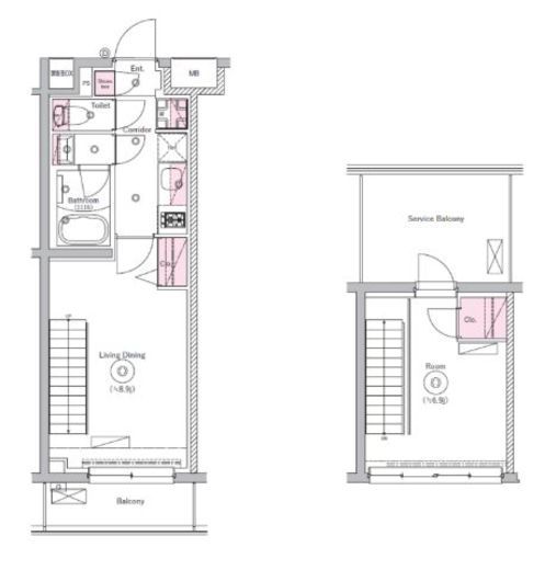 リテラス川崎ウエスト　318号室　間取り