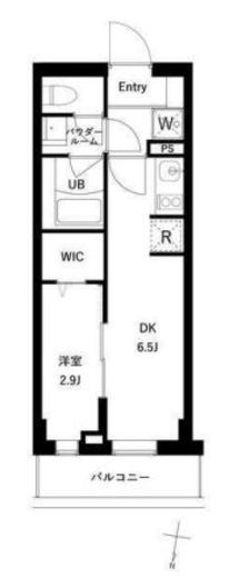 プレセダン千駄木　203号室　間取り