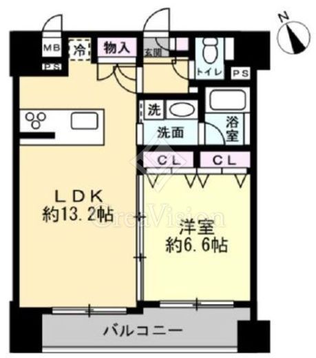 ガリシア銀座イースト　1002号室　間取り