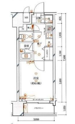 ガリシア銀座イースト　803号室　間取り