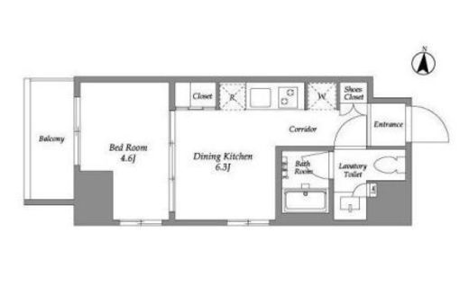 ウエリスアーバン住吉EAST　104号室　間取り