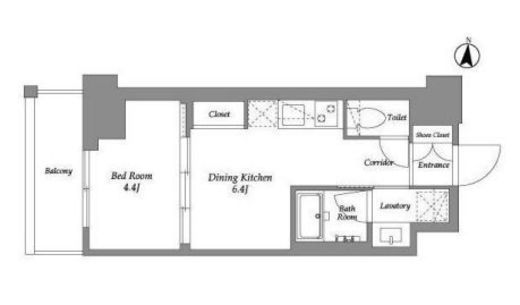 ウエリスアーバン住吉EAST　303号室　間取り