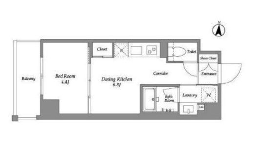 ウエリスアーバン住吉EAST　304号室　間取り